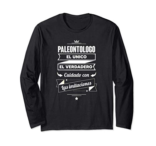 Regalos para PALEONTOLOGOS - Paleontologo EL VERDADERO Manga Larga