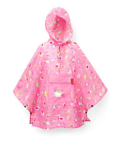 Reisenthel Mini Maxi Poncho Kids ABC Friends Pink Funda para Mochila, 93 cm, Rosa (ABC Pink)