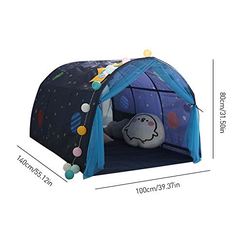 Renoble Tienda De Juegos para Niños, Tienda Campaña Infantil, Tienda De Juegos para Litera, Casa Segura Tienda Túnel, Tepee Tent Carpa De Juegos para Niños, 140x100x80cm Fashionable