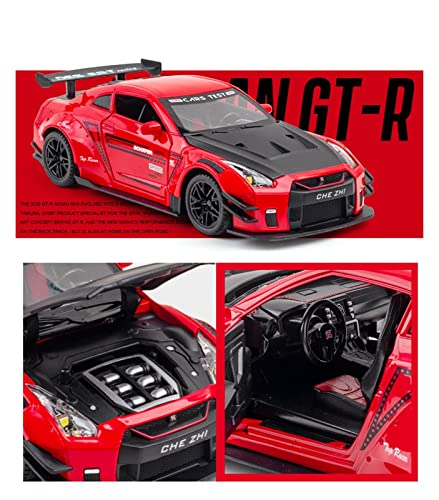 Réplica De Coche 1/24 para Nissan Skyline Ares GTR R35 Coupe Vehículos De Juguete Fundidos A Presión Modelo De Aleación Juguetes para Coche (Color : Negro)