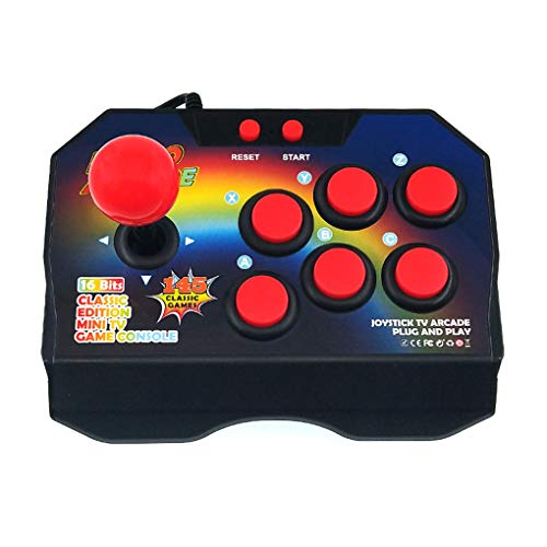 Retro Arcade Video Gaming Console Arcade Gaming 145 Classic 16 bit Juego Joystick Forma Diseño Niños Adultos Eléctrico Juguete