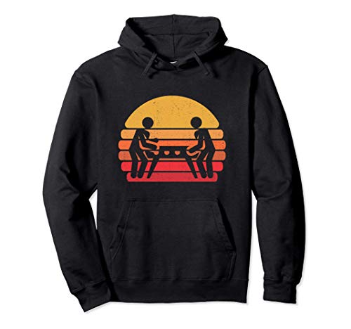 Retro Foosball Clásico Vintage Fútbol De Mesa Sudadera con Capucha