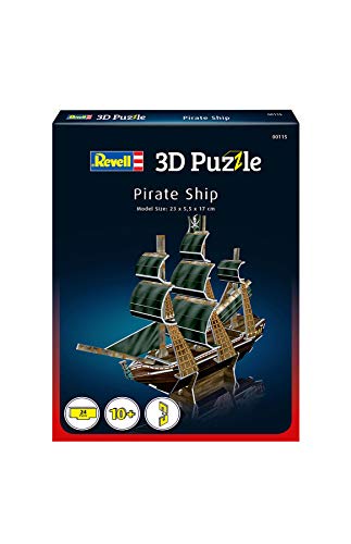 Revell- Barco Pirata 3D Puzzle, Multicolor (00115)