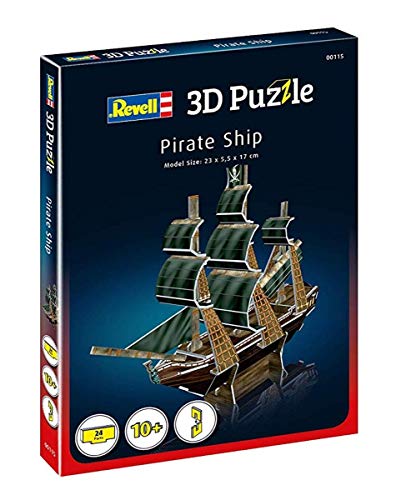 Revell- Barco Pirata 3D Puzzle, Multicolor (00115)