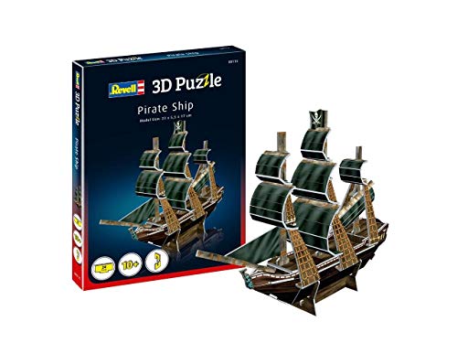 Revell- Barco Pirata 3D Puzzle, Multicolor (00115)