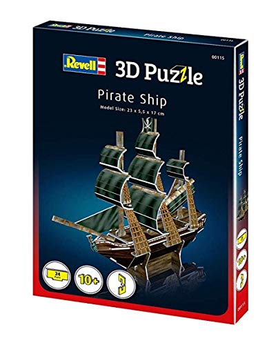 Revell- Barco Pirata 3D Puzzle, Multicolor (00115)