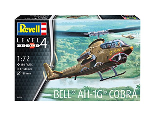 Revell- Bell AH-1G Cobra Maqueta Helicóptero, Multicolor, 19,0 cm de Largo (04956)