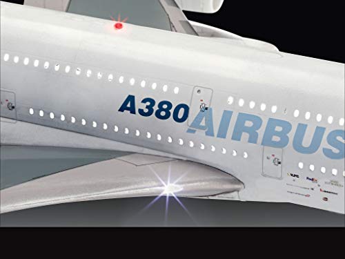 Revell GmbH 00453 Airbus A380-800 Technik - Kit de plástico con electrónica y Sonido, Color Blanco, 1:144