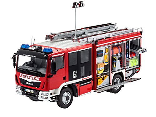 Revell Maqueta Man TGM/Schlingmann HLF 20 VARUS 4x4, de extinción de Incendios, Kit Modello, Escala 1:24 (07452), 36,3 cm de Largo