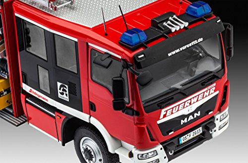 Revell Maqueta Man TGM/Schlingmann HLF 20 VARUS 4x4, de extinción de Incendios, Kit Modello, Escala 1:24 (07452), 36,3 cm de Largo