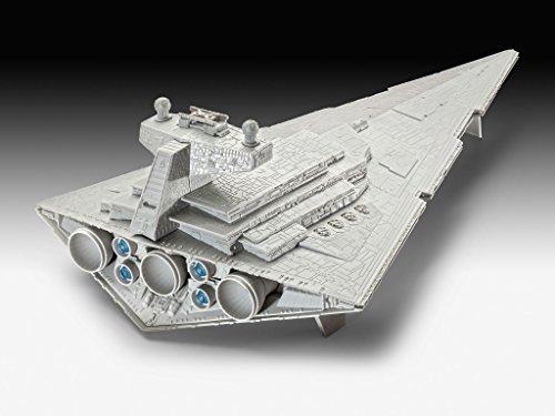 Revell Wars Build & Play Imperial Star Destroy, con Luces y Sonidos, Escala 1:4000 (6756)(06756)