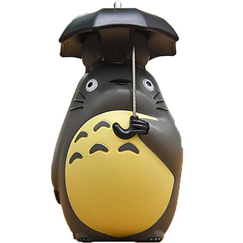 RGWSYTNIA Figura de Anime Estatua Mini Totoro Figura de acción con Paraguas Juguete Mi Vecino Totoro Vinilo Figuras de acción Juguetes muñeca Anime Regalos 5 cm