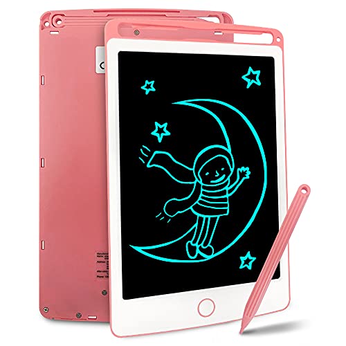 Richgv Tableta de Escritura LCD, Pizarra Infantil 8,5 Pulgadas, Pizarra Magnética para Niños, Juguetes Electrónicos para Dibujar y Aprender (Rosa,8,5 Pulgadas)