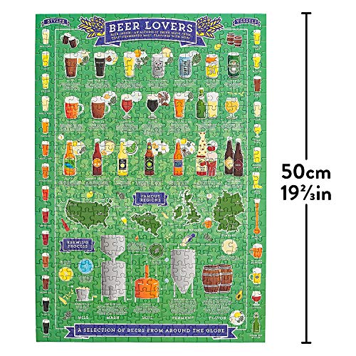 Ridley's- Beer Lover'S 500 Piece Jigsaw Puzzle Rompecabezas, Color Verde (JIG044)