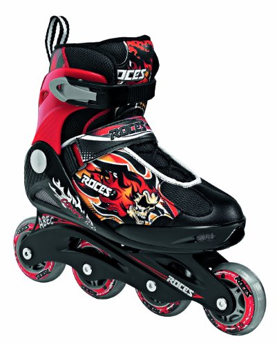 Roces Compy 5.0 Boy - Patines en línea para niño, color negro / rojo, talla 34/37