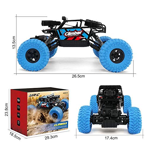 ROIY WiFi FPV 480P Cámara App Control Sistema De Suspensión Independiente Coches Juguetes Regalo RC Coches 1/18 2.4GHz 4WD RC Off-Road Car