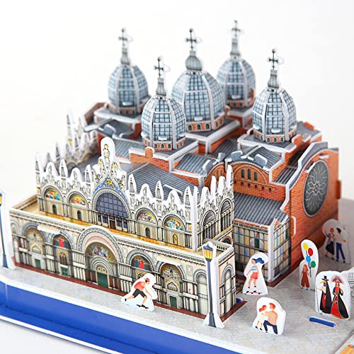 Rompecabezas 3D Horizonte De La Ciudad De Venecia, Kit De Modelo De Construcción De Arquitectura De National Geographic para Adultos Y Niños, Regalos De Decoración, 126 Piezas