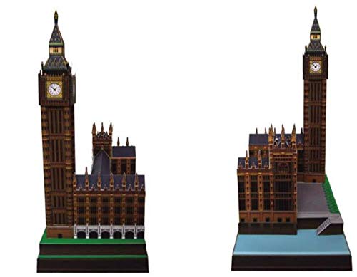 Rompecabezas 3D modelo de construcción de papel gran arquitectura del mundo del juguete Big Ben Reino Unido Reloj de Londres Inglaterra construcción famosa