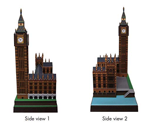 Rompecabezas 3D modelo de construcción de papel gran arquitectura del mundo del juguete Big Ben Reino Unido Reloj de Londres Inglaterra construcción famosa