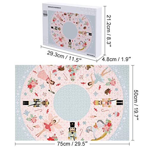 Rompecabezas colorido para niños adultos cascanueces dulces pintura decoración para todas las edades, regalo de Acción de Gracias, 1000 unidades