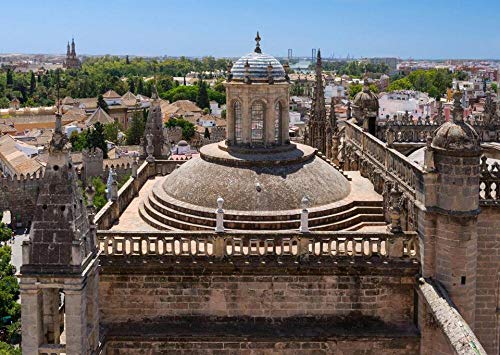 Rompecabezas De 1000 Piezas Techo De La Catedral De Sevilla Desde La Giralda De La Catedral De Sevilla En para Adultos Adultos Adulto Hobby Decoración del Hogar DIY