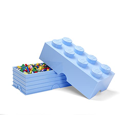 Room Copenhagen-Ladrillo de almacenamiento de 8 espigas de LEGO, caja de almacenaje apilable, 12 l, Azul Claro, color 40041736