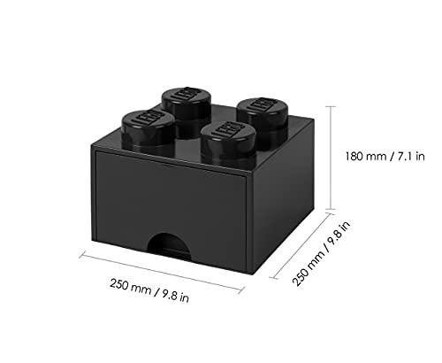 Room Copenhagen-LEGO Ladrillo 4 pomos, 1 cajón, caja de almacenaje apilable, 4,7 l 40051733