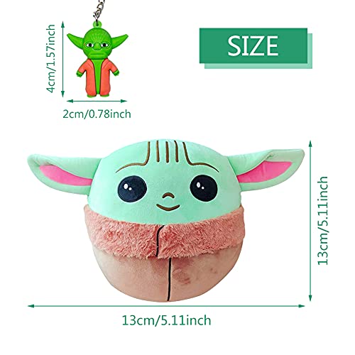 Ropniik 2PCS Baby Star Wars Plush, Baby Star Wars Plush Doll, Star Wars Rag Doll para niño, Baby Star Wars Plush Doll Toy, Regalo para niños (13cm)