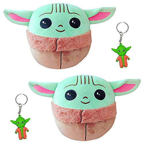 Ropniik 2PCS Baby Star Wars Plush, Baby Star Wars Plush Doll, Star Wars Rag Doll para niño, Baby Star Wars Plush Doll Toy, Regalo para niños (13cm)