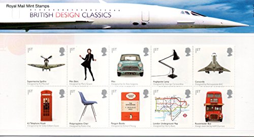 Royal Mail Sellos Paquete de Presentación British Design Classics