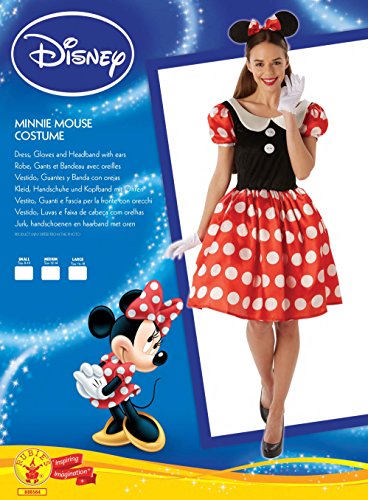 Rubbies - Disfraz de Minnie Mouse para mujer, talla L (R888584-L)