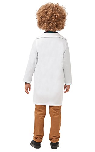 Rubies 640785L S - Chaqueta oficial de científico loco, uniforme, talla grande para niños de 7 a 8 años, unisex, multicolor