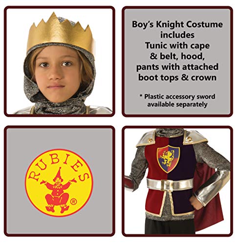 Rubies - Disfraz de caballero medieval para niño, talla 7-8 años (Rubies 641138-L)