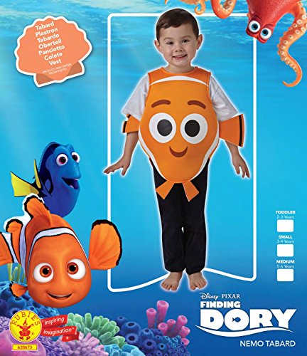 Rubies - Disfraz de Nemo para niños, infantil talla 5-6 años (Rubie's 620673-M)