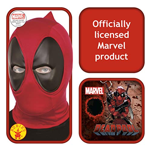 Rubies Máscara oficial de Disney Marvel Deadpool de lujo, accesorio de disfraz de superhéroe, talla única