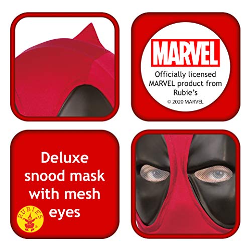 Rubies Máscara oficial de Disney Marvel Deadpool de lujo, accesorio de disfraz de superhéroe, talla única