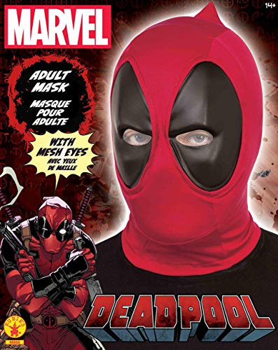 Rubies Máscara oficial de Disney Marvel Deadpool de lujo, accesorio de disfraz de superhéroe, talla única