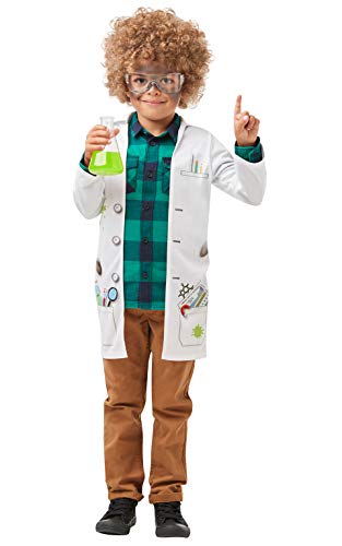 Rubies 's - Disfraz de científico loco oficial para niños, uniforme de médico de laboratorio