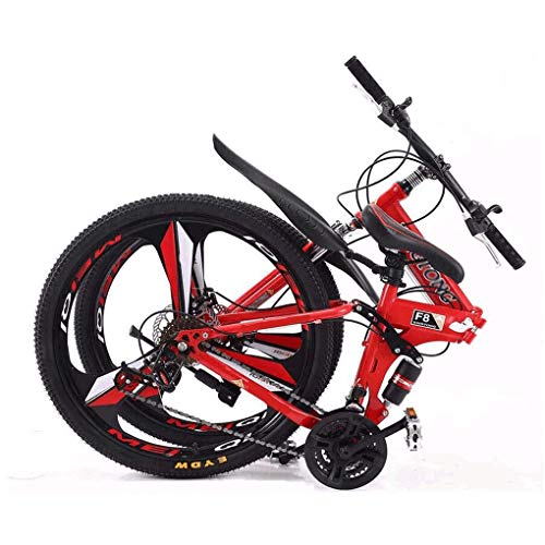 Rueda de corte de 26 pulgadas y 3, bicicleta de crucero rígida de acero con alto contenido de carbono, bicicleta de montaña deportiva plegable, para adolescentes de adultos, hombres y mujeres,Negro