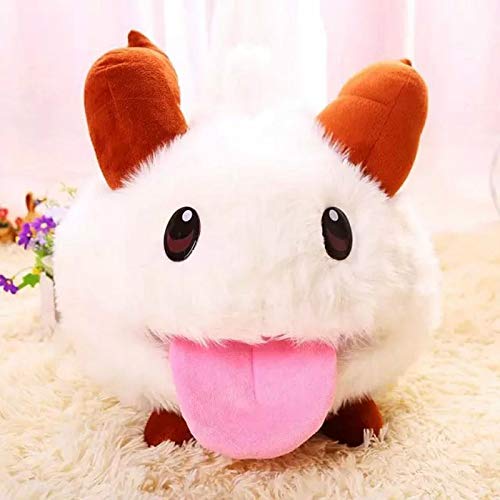 Ruiodr Leuke Game League of Legends Pual LOL Limited Poro Pluche Knuffel Kawaii Pop Witte Muis Cartoon Baby Speelgoed 28 Cm