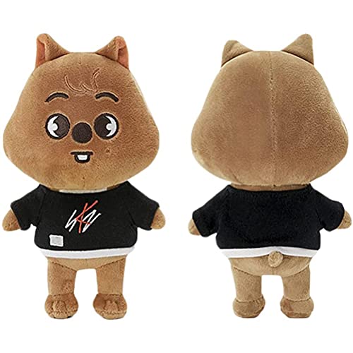 ruixin Juguete de peluche para niños de dibujos animados de peluche, juguete de peluche Skzoo de 8.2 pulgadas, lindo juguete de animales de peluche de Skzoo, muñeca de felpa suave Skz para niños