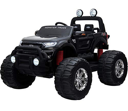 RunRunToys Ford Ranger Monster Truck 12V, Color Negro (MULTIMEC 4049)