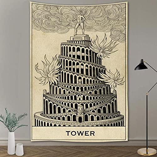 rzskdjgv Fantasía Retro Llegada Tarot Card Print Colgante De Pared Mito Indio Tapiz Hippie Dormitorio Manta Colcha Dormitorio Decoración 150X200Cm