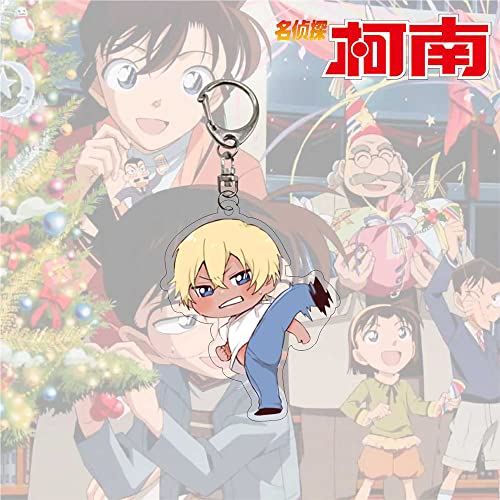 S-TZYY Detective Conan Llavero, Anime Acrílico Llavero de Dibujos Colgante Unisex Dibujos Cosplay Accesorios 8piezas 6cm