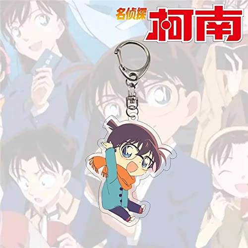 S-TZYY Detective Conan Llavero, Kudo Shinichi Chaverio Anime Acrílico Llavero de Dibujos Colgante Unisex Dibujos Cosplay Accesorios 7piezas 6cm