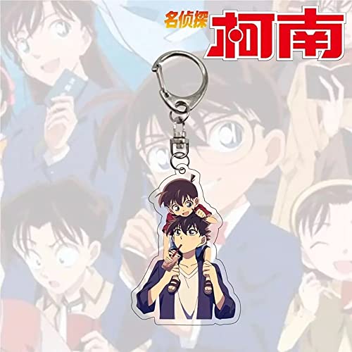 S-TZYY Detective Conan Llavero, Kudo Shinichi Chaverio Anime Acrílico Llavero de Dibujos Colgante Unisex Dibujos Cosplay Accesorios 7piezas 6cm