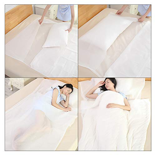 Saco de dormir desechable de 120 x 235 cm Saco de dormir desechable de viaje individual Sábanas de salón de belleza del hotel Sábanas Edredón Aislamiento Higiene personal Suministros de cama