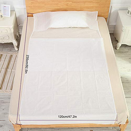 Saco de dormir desechable de 120 x 235 cm Saco de dormir desechable de viaje individual Sábanas de salón de belleza del hotel Sábanas Edredón Aislamiento Higiene personal Suministros de cama