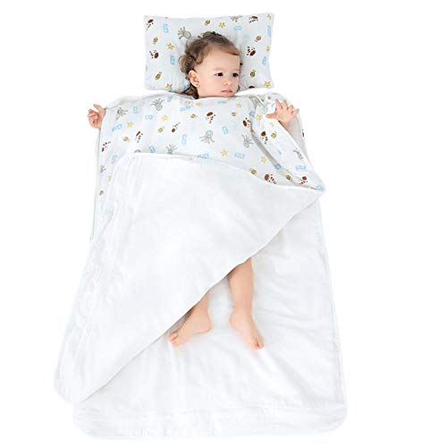 Saco de dormir grueso para bebés nido de bebé de algodón suave 1-4 años lindo niño niñas saco de dormir niños colcha de jardín de infantes (100 * 70 cm)