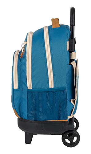 Safta 612009918 Mochila Grande Con Ruedas Compact Extraíble Reciclable National Geographic Explorer, 330x220x450mm